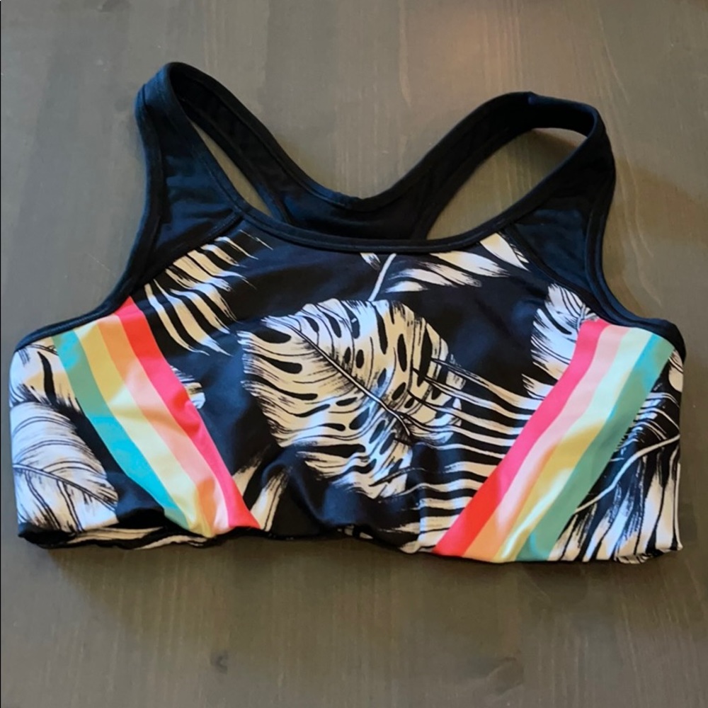 Victoria Secret palm tree sports bra